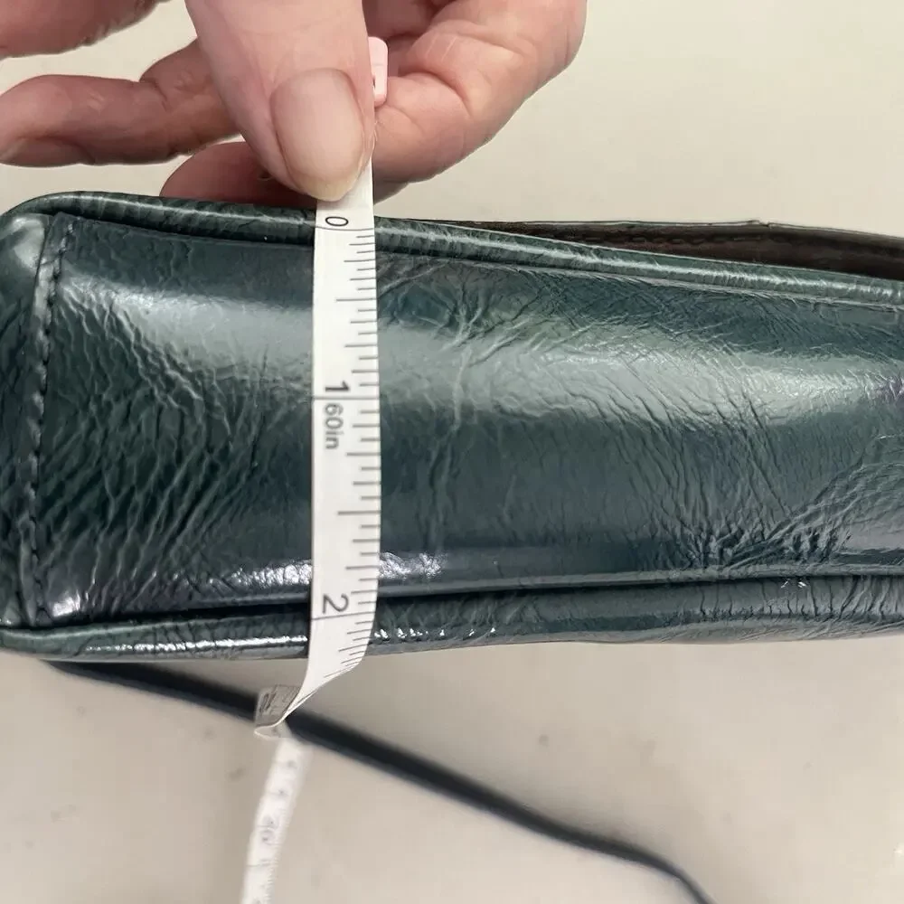 Etienne Aigner Pompeii Collection Clutch Purse Handbag Wristlet Green